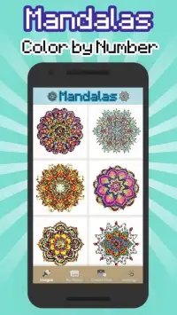 Mandalas color by number - Mandala pixel art Screen Shot 9