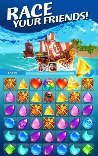 Booty Quest - Match 3 - Pirate Treasure Game Screen Shot 8