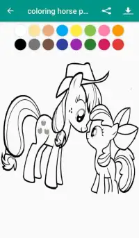 coloring horse pony happy Screen Shot 10