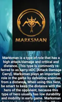 MLBB Marksman Heroes Guide Screen Shot 1