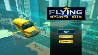 Flying Schoolbus Driving: Bus Driving Games Screen Shot 4