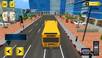 Flying Schoolbus Driving: Bus Driving Games Screen Shot 1