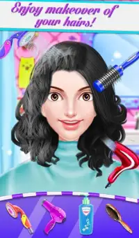 Girls Makeover Hair Salon Game Screen Shot 1