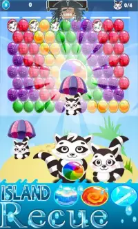 Bubble Shooter Pet Raccoon Screen Shot 1