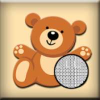 Funny Bear Pixel Art: Coloring by number