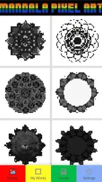 Mandala Color Pixel Art Screen Shot 0