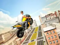 Flying Moto Racer 3d Screen Shot 7