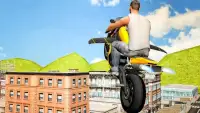 Flying Moto Racer 3d Screen Shot 1