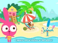 Purple Pink Summer Beach-Kids Party Education App Screen Shot 5