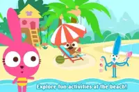 Purple Pink Summer Beach-Kids Party Education App Screen Shot 23