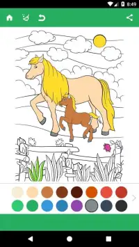 Horse Coloring Pages Screen Shot 7