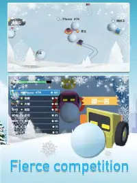 Snowmobile Battle-fun snowball collision .IO Games Screen Shot 1