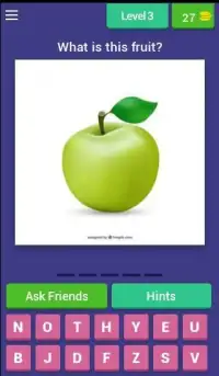Guess the Picture - Fruit Quiz Screen Shot 1