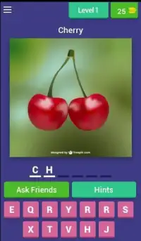 Guess the Picture - Fruit Quiz Screen Shot 0