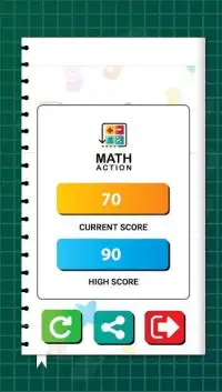 Math Action - Test Your Maths Skill Screen Shot 1