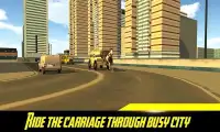City Horse Carriage Cart Rider Simulator Screen Shot 1