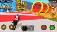 Mega Ramps Bike Simulator : 3D Impossible Tracks Screen Shot 1