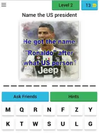 UEFA Game Quiz: FIFA Football Players Trivia Game Screen Shot 1