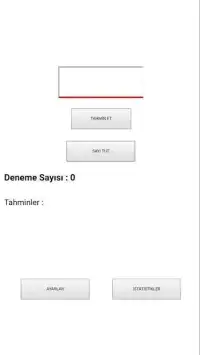 Sayı Tahmini Screen Shot 1