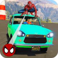 Superheroes Color Vintage Cars Stunts