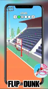 Flip dunk io - dunk flip game Screen Shot 3