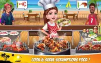 Super Chef Beach Bbq Kitchen Story Cooking Games Screen Shot 1