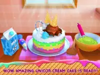 Unicorn Ice Cream Cake Maker : Sweet Dessert Shop Screen Shot 8