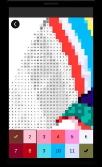 High Heel Color By Number: Shoes Pixel Art Game Screen Shot 4