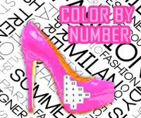 High Heel Color By Number: Shoes Pixel Art Game Screen Shot 7
