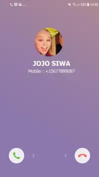 Call Simulator From Jojo Shiwa Screen Shot 0