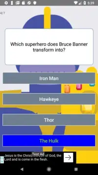 Endgame Quiz Avengers - Superhero Screen Shot 1