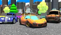 Toon Car drive and park simulator Screen Shot 1