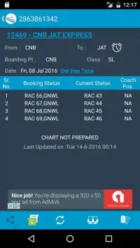 Indian Rail Train Status Screen Shot 38