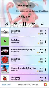 Piano Ladybug Noir Tiles Screen Shot 0