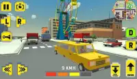 Classic Taxi Driver : Crazy Town Screen Shot 1