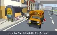 Blocky School Bus Simulator Craft Screen Shot 4
