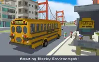 Blocky School Bus Simulator Craft Screen Shot 1