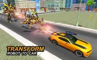 Flying Superhero Car Robot Transform Wars Games Screen Shot 9