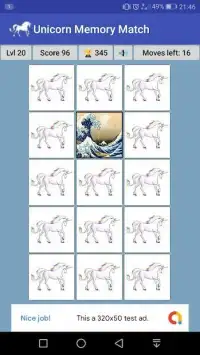 Unicorn Memory Match Screen Shot 3