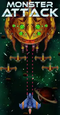 Space Shooter: Monsters Attack Screen Shot 1