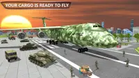 सेना माल विमान शिल्प: सेना ट्रांसपोर्ट खेल Screen Shot 3