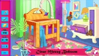 Doll House Cleaning Game for girls Screen Shot 4
