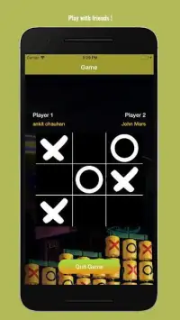 Tictactoe Multiplayer Online XOX Two-Player Game Screen Shot 1