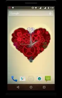 Heart Clock Live Wallpaper Screen Shot 5