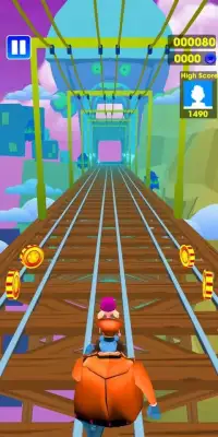 Train surf rush run Screen Shot 1