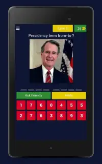 United States Presidents — 45 US presidents — Quiz Screen Shot 2