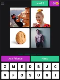 *4 Pics 4 Letter Word: Puzzle** Screen Shot 1