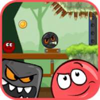 Red Pink Ball: Red Bouncing Ball Red Hero Jungle