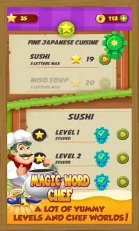 Magic Word Chef - Puzzle Game Screen Shot 1