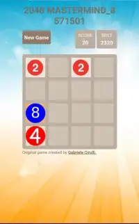 2048 MASTERMIND Screen Shot 2